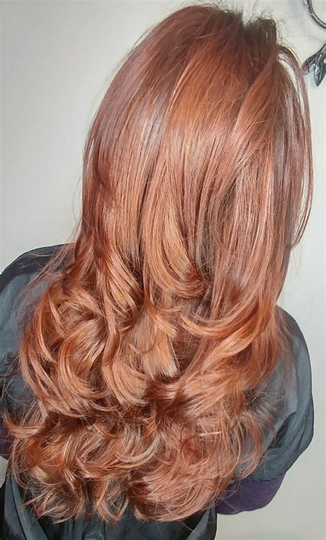 metallic red hair color